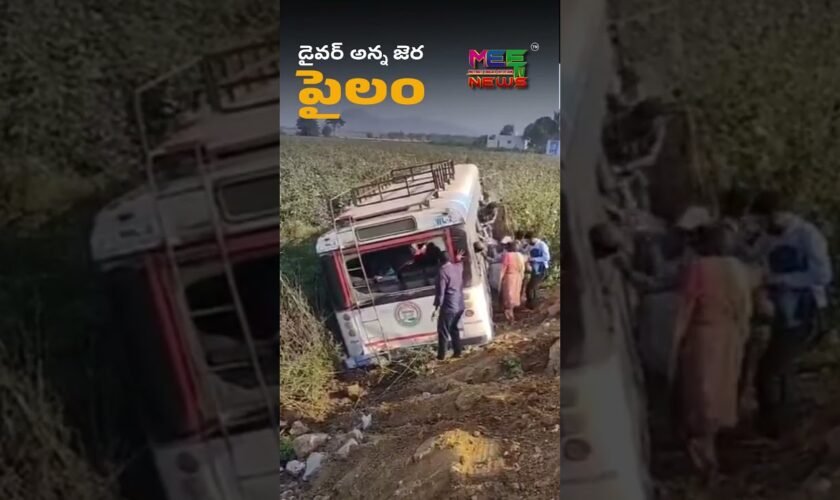 ఏటూరు నగరం ములుగు లో బస్సు ప్రమాదం #tsnews #telangana #warangal #seethakka #tsrtc #telugunews